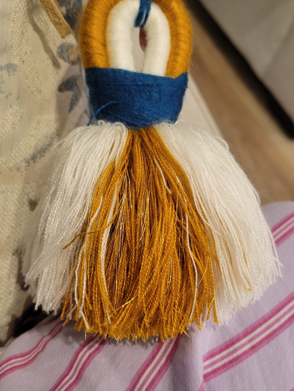 Nena & Co. Cream Tote with Multicolor Guatemalan  Huipil Textiles - Picture 8 of 11